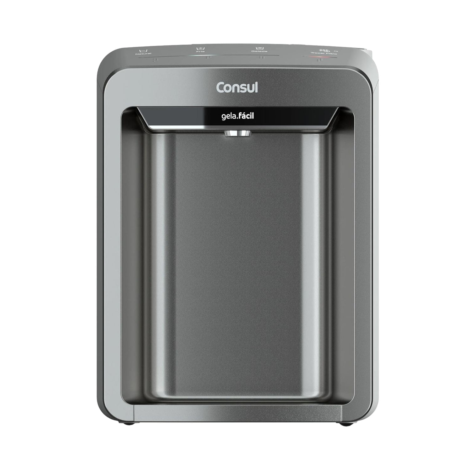 Purificador De Água Consul Cpb33af. Painel Touch, 3 Níveis De Temperatura - Cinza, Bivolt Bivolt