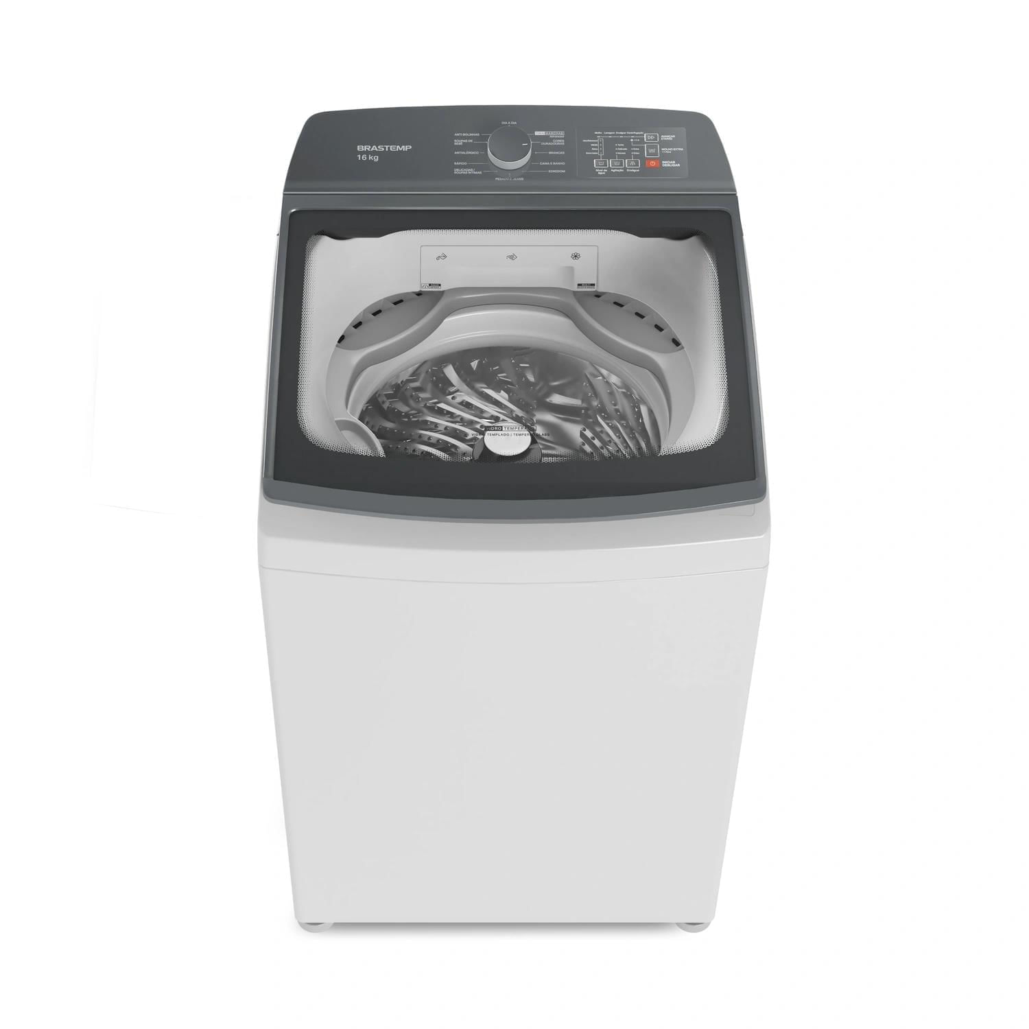 Máquina De Lavar Brastemp 16Kg Branca Com Ciclo Tira Manchas Advanced E Ciclo Antibolinha - Bwk16ab 110V