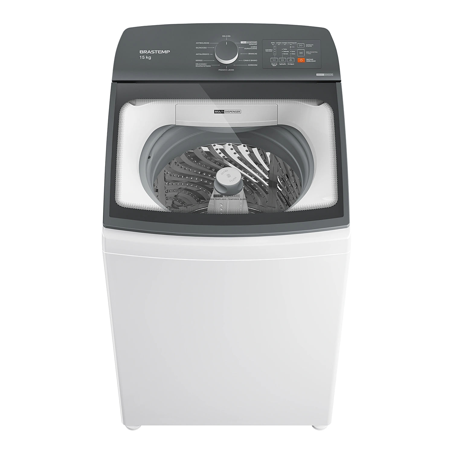 Máquina De Lavar Brastemp 15Kg Branca Com Ciclo Tira Manchas Advanced E Smart Sensor - Bwf15ab 220V