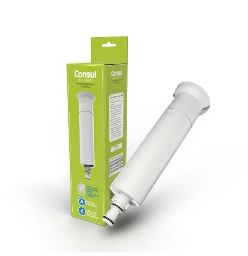 Refil Original Branco Para Purificadores De Água Consul Cpb33 - W11509386 (Cix07ax) W11509386