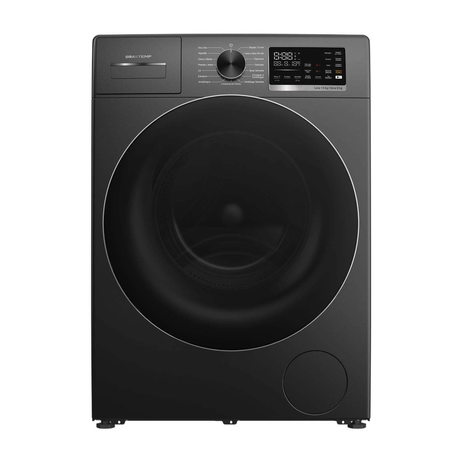 Lava E Seca Brastemp 14Kg/8Kg Titanium Com Lavagem E Secagem Inteligentes B= Smart - Bno14as 110V