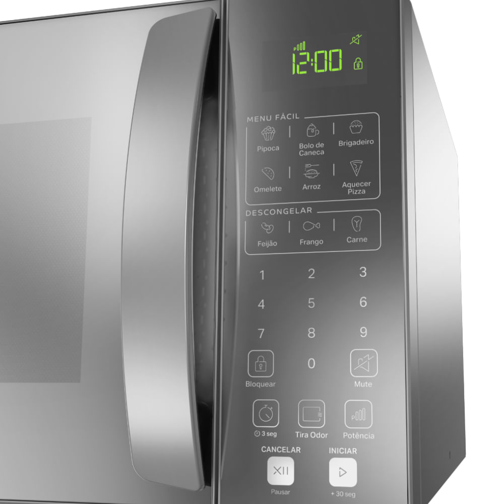 Neste menu você tem 6 receitas pré-programadas, sem precisar ajustar tempo nem potência. Agiliza sua vida e economiza seu tempo!